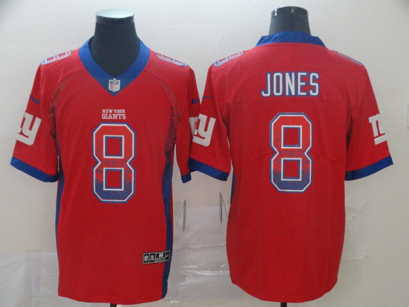 Men New York Giants #8 Jones Red Nike Drift Fashion Color Rush Limited Jersey->miami dolphins->NFL Jersey